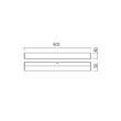 Aplică baie IP44 neagră LED 12W 3000/4000K Task 01-4565 Redo